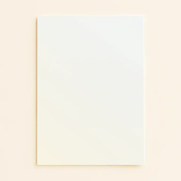 A6 Flat Sheet Card - Curious Metallics Cryogen White
