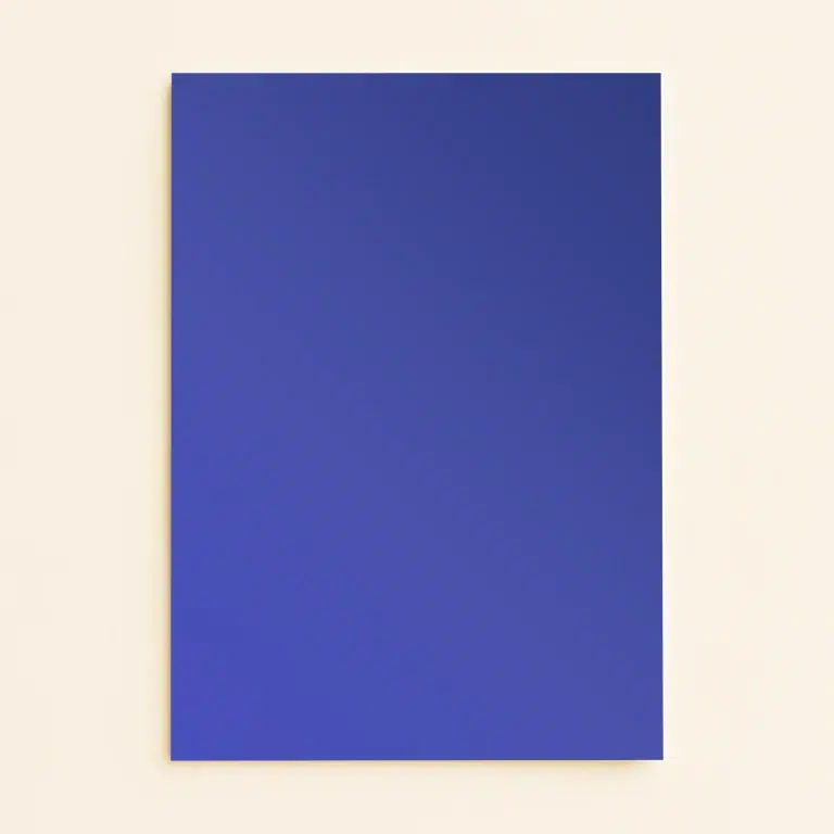 A6 Flat Sheet Card - Curious Metallics Electric Blue