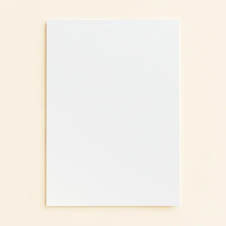 A6 Flat Sheet Card - Curious Metallics Ice Silver