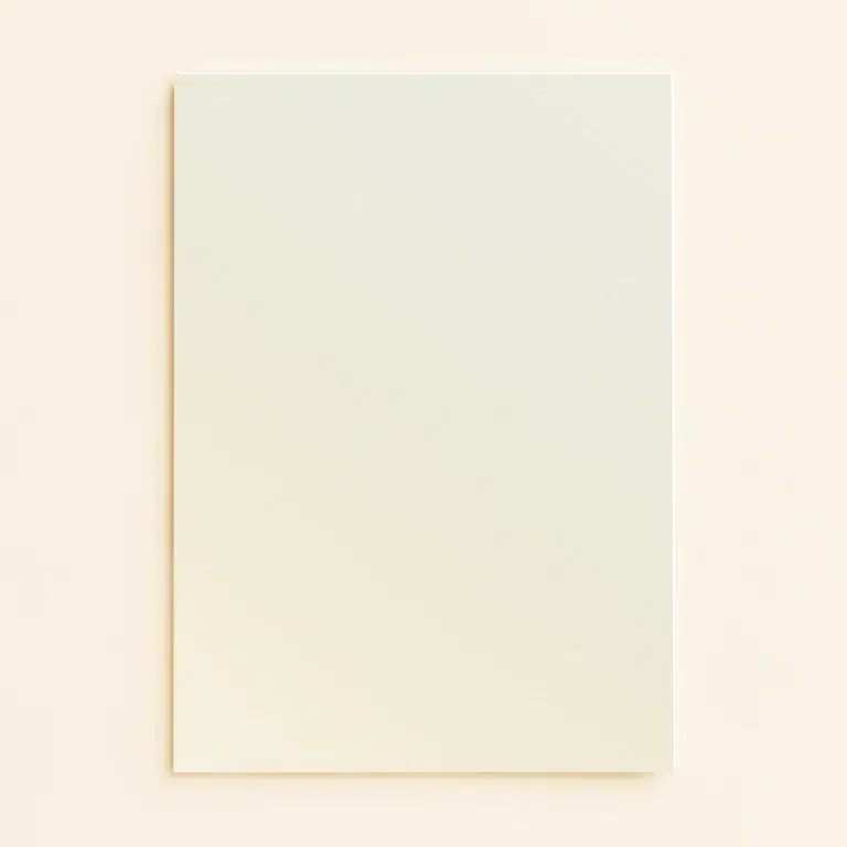 A6 Flat Sheet Card - Curious Metallics White Gold
