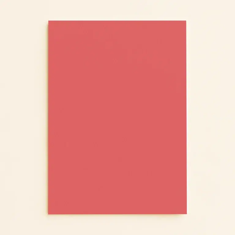 128mm x 178mm (5x7) Flat Sheet Card - Keaykolour Coral