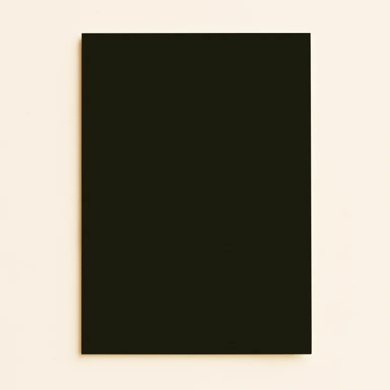 128mm x 178mm (5x7) Flat Sheet Card - Keaykolour Deep Black