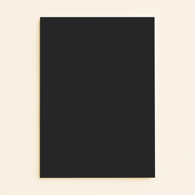 A5 Flat Sheet Card - Olin Colours Black
