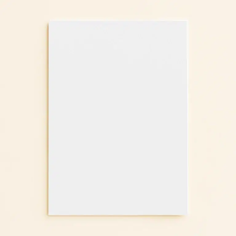 A6 Flat Sheet Card - Olin Colours Brilliant White