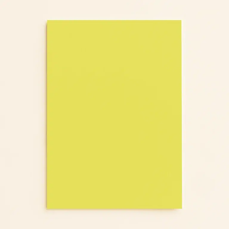 A6 Flat Sheet Card - Olin Colours Citrus Yellow
