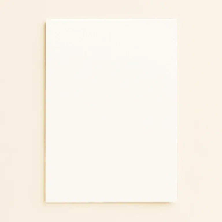 A5 Flat Sheet Card - Olin Colours Ivory