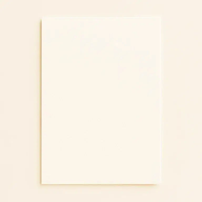 A6 Flat Sheet Card - Olin Colours Vanilla