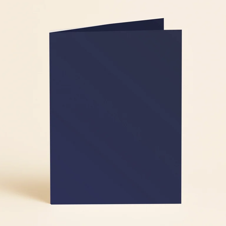128mm x 178mm (5x7) Single Fold Card - Curious Metallics Blue Steel