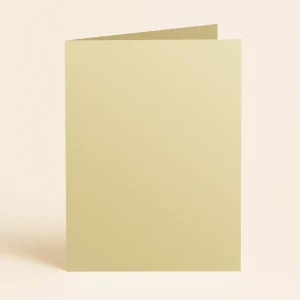 A6 Single Fold Card - Curious Metallics Champagne
