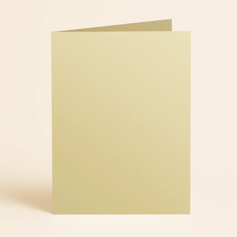 A6 Single Fold Card - Curious Metallics Champagne