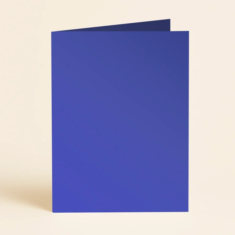 128mm x 178mm (5x7) Single Fold Card - Curious Metallics Electric Blue