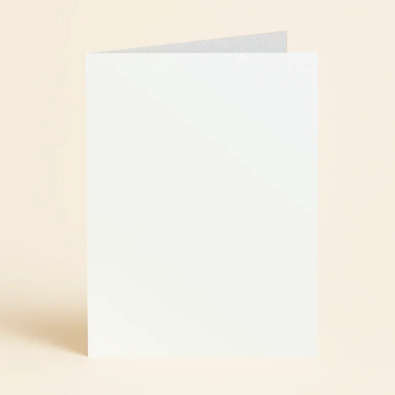 A6 Single Fold Card - Curious Metallics Ice Gold