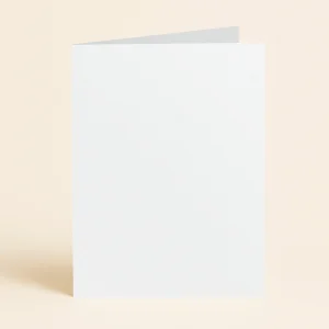 A6 Single Fold Card - Curious Metallics Ice Silver