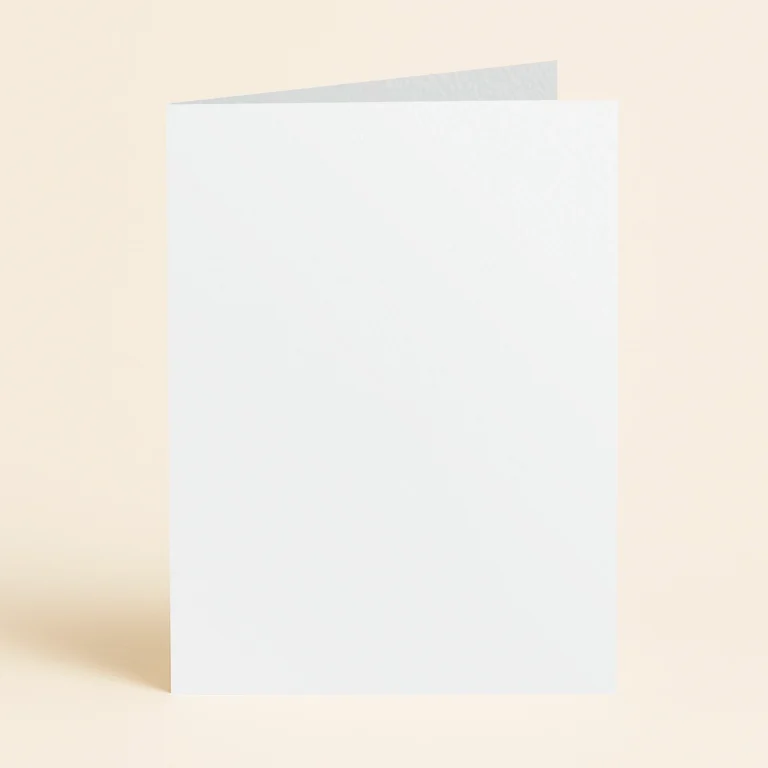 A5 Single Fold Card - Curious Metallics Ice Silver