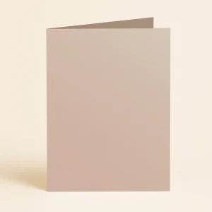 A6 Single Fold Card - Curious Metallics Nude