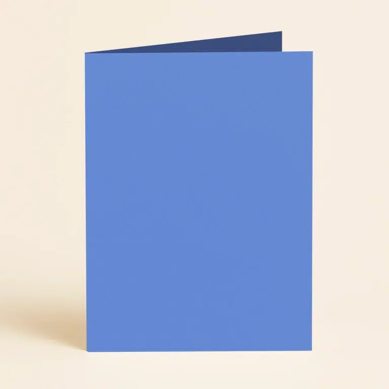 128mm x 178mm (5x7) Single Fold Card - Keaykolour Azure