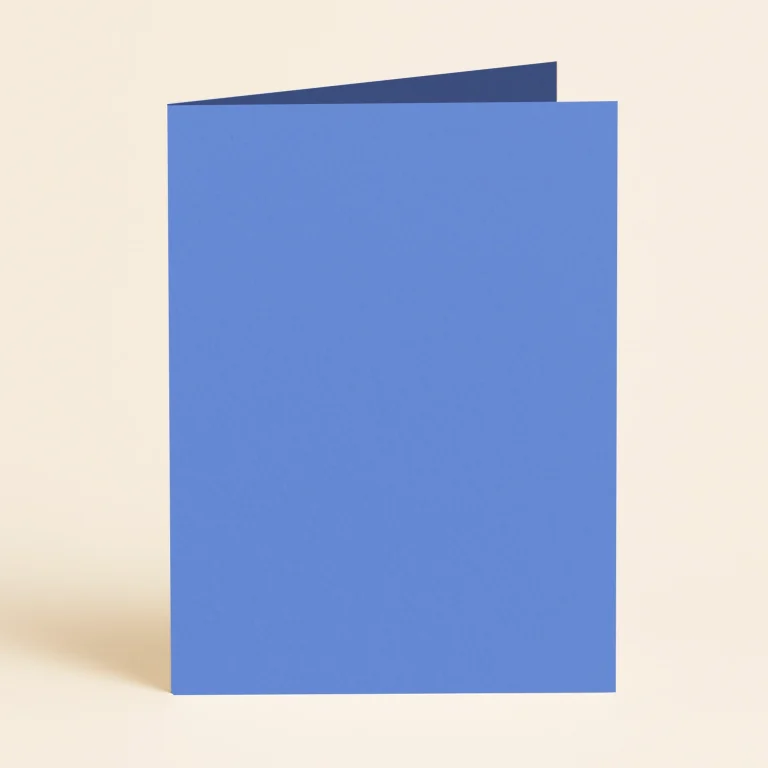 A5 Single Fold Card - Keaykolour Azure