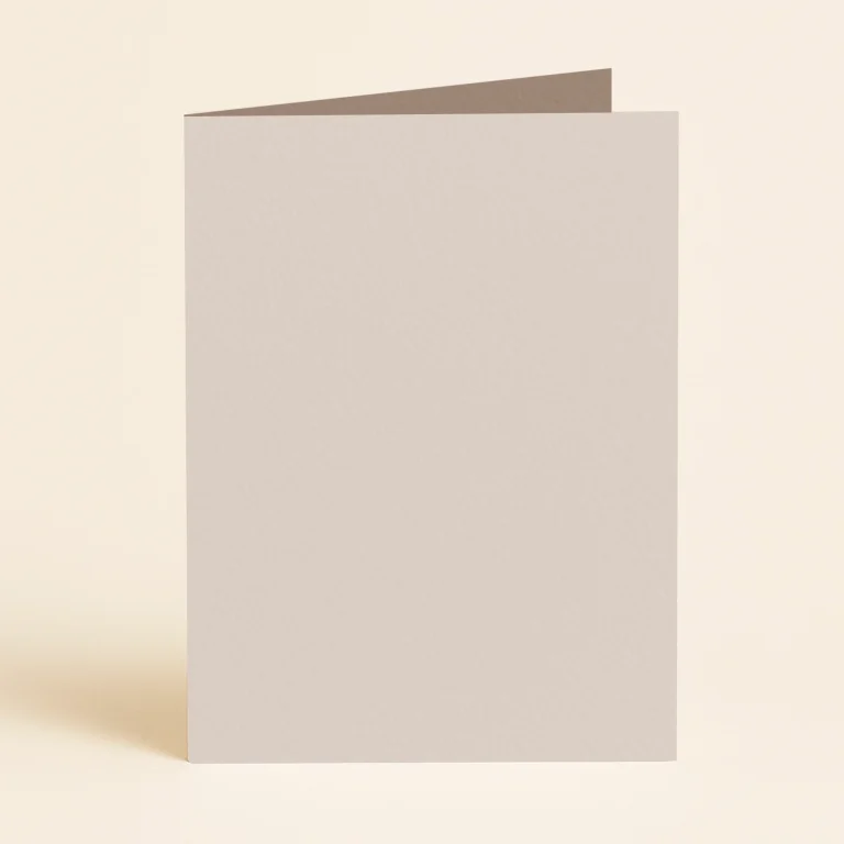 A6 Single Fold Card - Keaykolour Biscuit