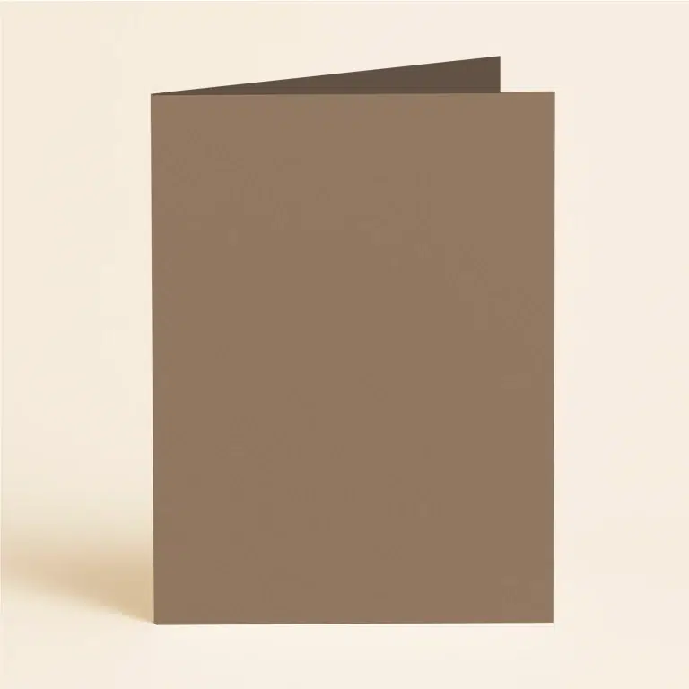 128mm x 178mm (5x7) Single Fold Card - Keaykolour Cappuccino