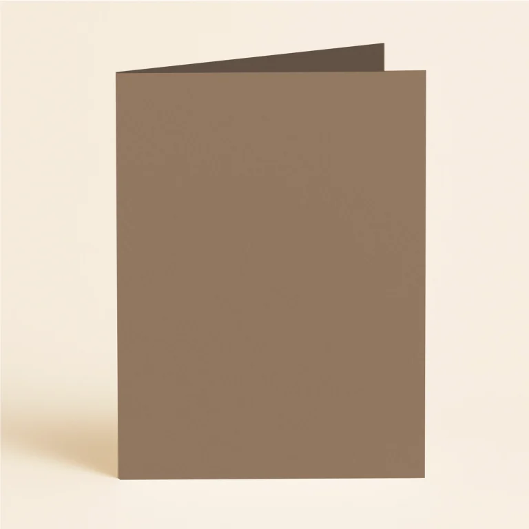 A5 Single Fold Card - Keaykolour Cappuccino