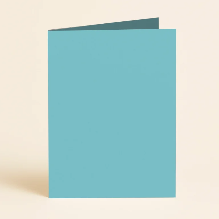 128mm x 178mm (5x7) Single Fold Card - Keaykolour Caribbean Blue