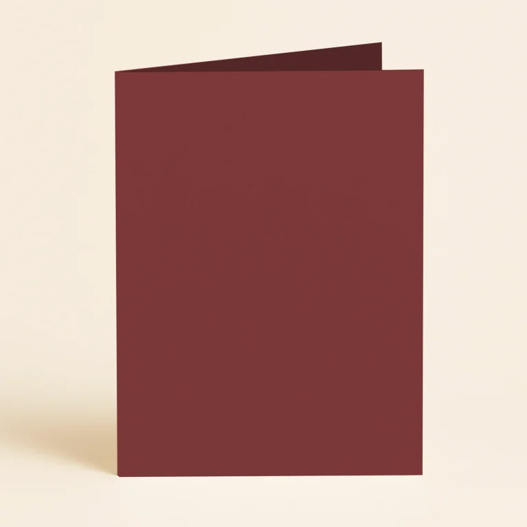 A5 Single Fold Card - Keaykolour Carmine