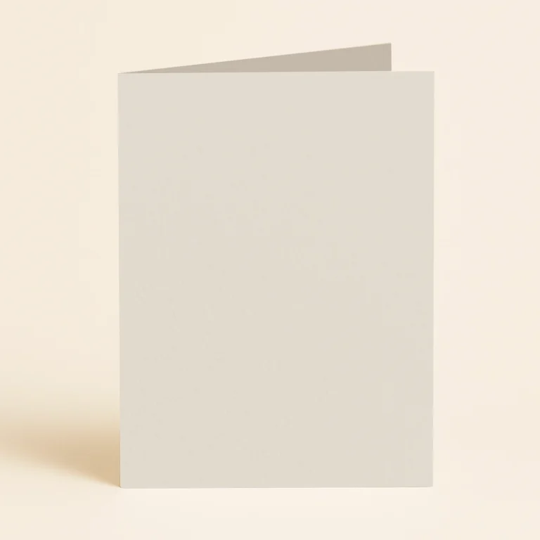 A5 Single Fold Card - Keaykolour China White