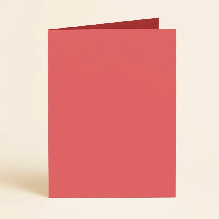 128mm x 178mm (5x7) Single Fold Card - Keaykolour Coral
