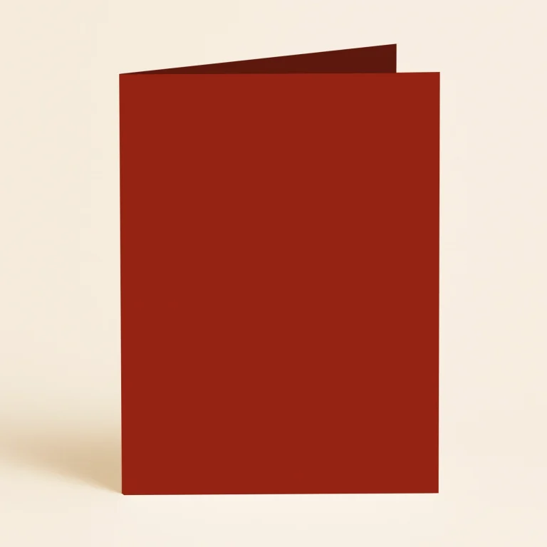 A6 Single Fold Card - Keaykolour Guardsman Red