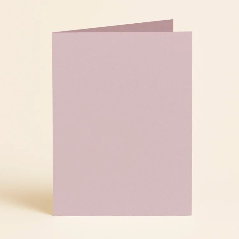 A6 Single Fold Card - Keaykolour Old Rose