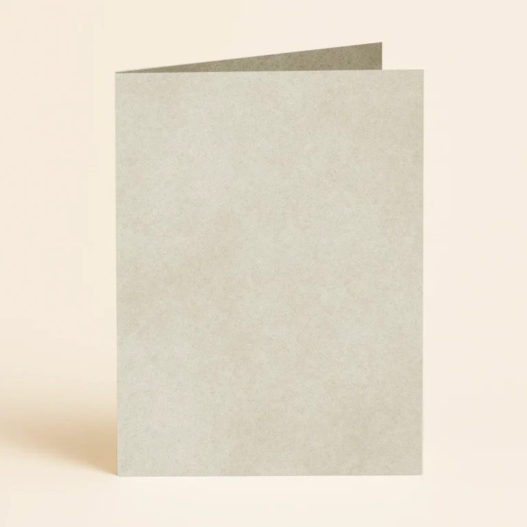 A5 Single Fold Card - Keaykolour Parchment Natural