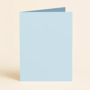 a5 single fold card keaykolour pastel blue 1