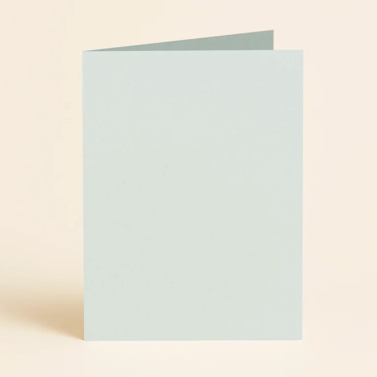 A6 Single Fold Card - Keaykolour Pastel Green