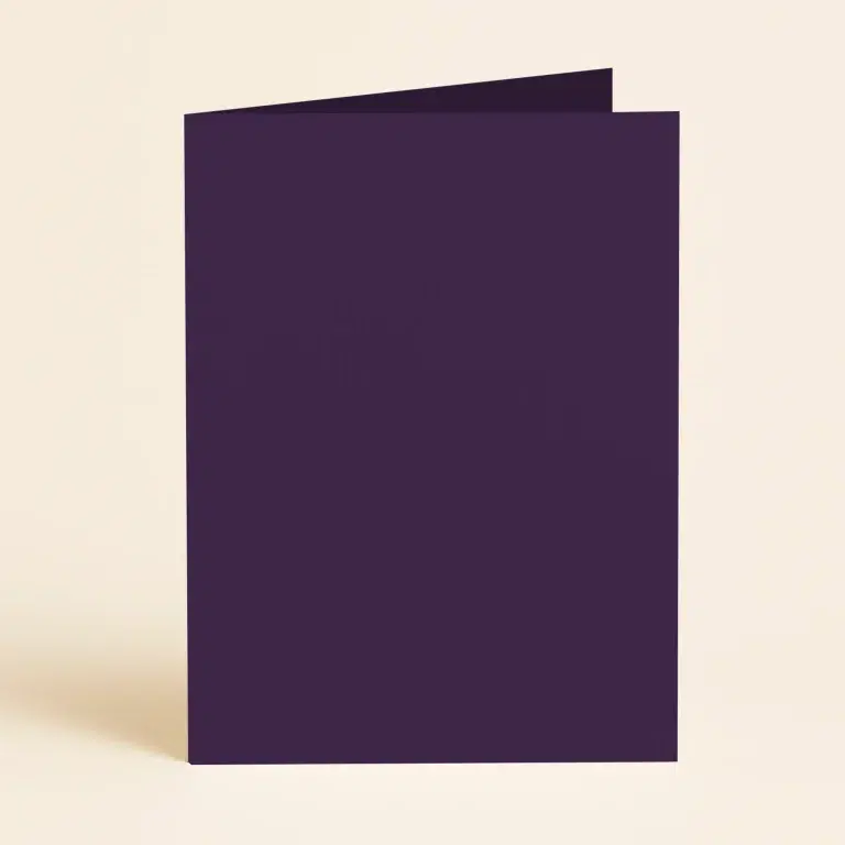 128mm x 178mm (5x7) Single Fold Card - Keaykolour Prune
