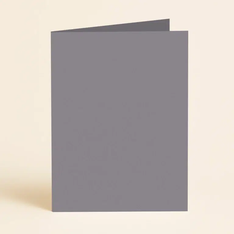 128mm x 178mm (5x7) Single Fold Card - Keaykolour Sombre Grey