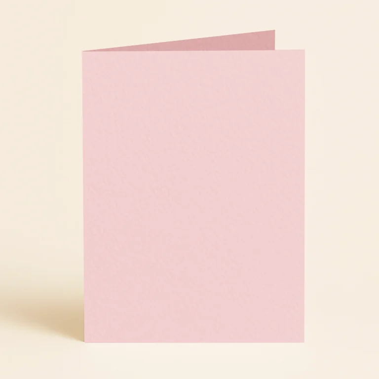 128mm x 178mm (5x7) Single Fold Card - Olin Colours Baby Pink