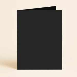A6 Single Fold Card - Olin Colours Black