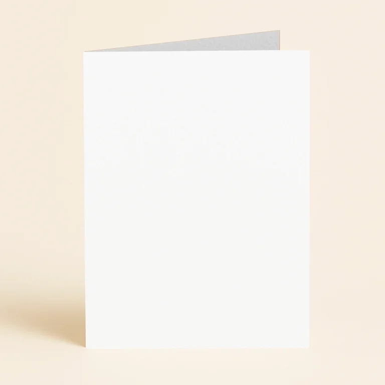 A6 Single Fold Card - Olin Colours Bright White
