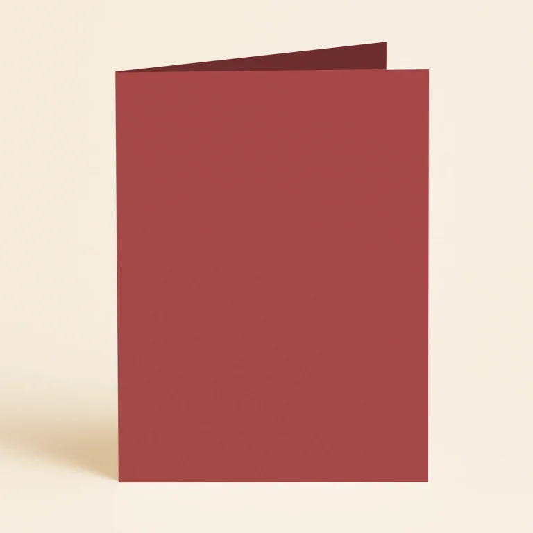 128mm x 178mm (5x7) Single Fold Card - Olin Colours Cherry
