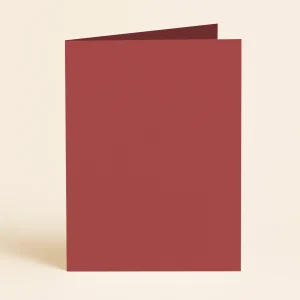 A6 Single Fold Card - Olin Colours Cherry