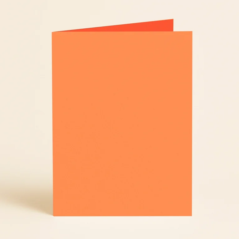 128mm x 178mm (5x7) Single Fold Card - Olin Colours Orange