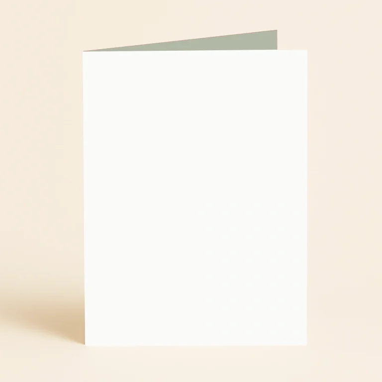 A5 Single Fold Card - Olin Colours Soft White