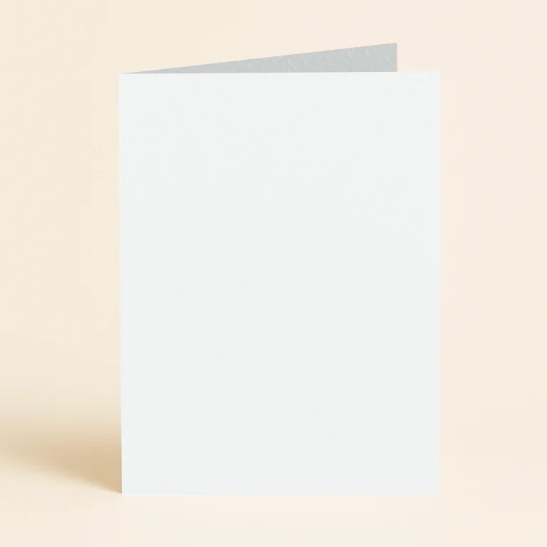 A6 Single Fold Card - Olin Colours Ultimate White