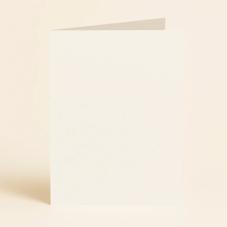 A6 Single Fold Card - Olin Colours Warm White