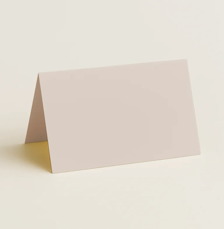 Folded Place Cards - Keaykolour Biscuit