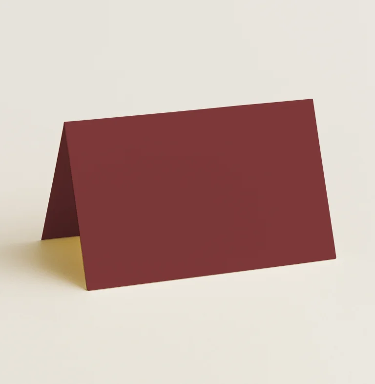 Folded Place Cards - Keaykolour Carmine