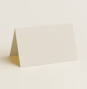 Folded Place Cards - Keaykolour China White - View 1