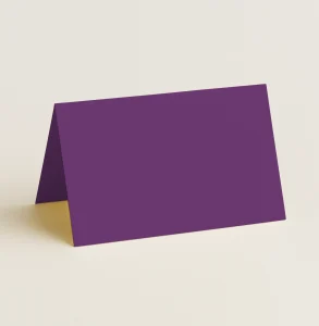 Folded Place Cards - Keaykolour Orchid - View 1