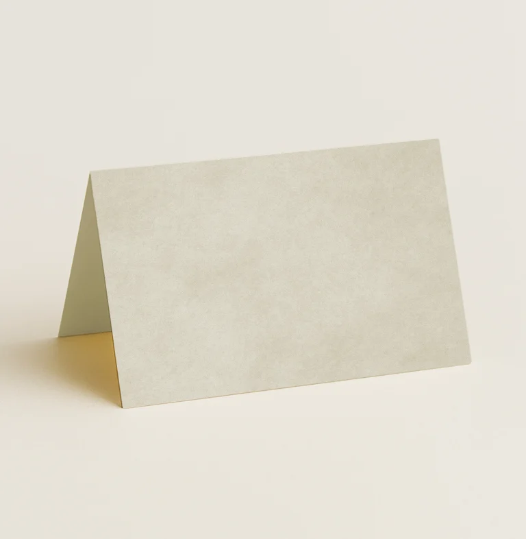 Folded Place Cards - Keaykolour Parchment Natural
