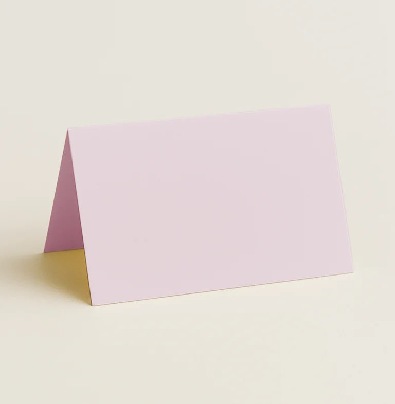 Folded Place Cards - Keaykolour Pastel Pink